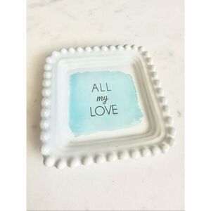 Sheffield home all My Love porcelain trinket tray